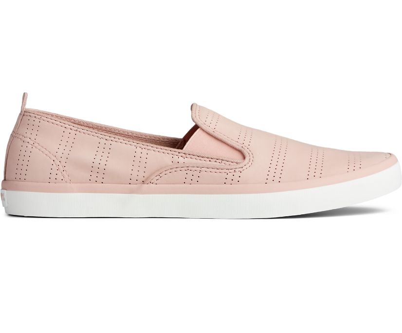 Sperry Sailor Twin Gore Perforated Slip On Sneakers - Women's Slip On Sneakers - Pink [SG0239845] Sp